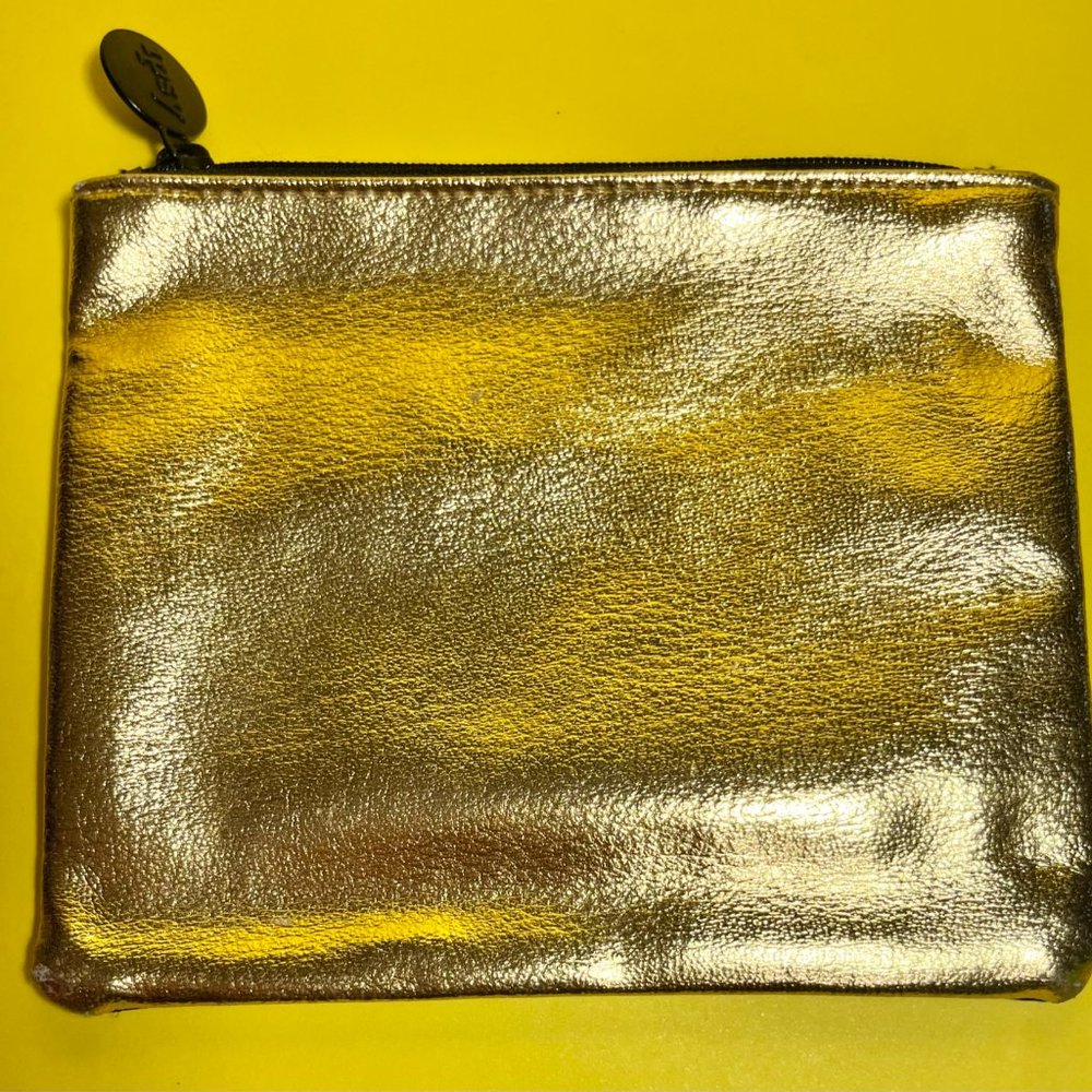 Ipsy Gold  and Black Cosmetic bag